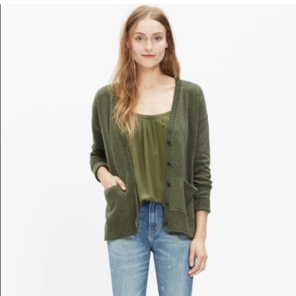 Madewell xs Women's Green Cardigan Sweater